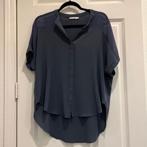 Elegant Navy Blue Women's Top